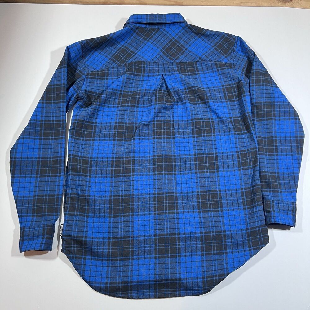 Outdoor Research Kulshan Flannel Blue/Black Tartan Plaid Women's Small - Picture 11 of 14